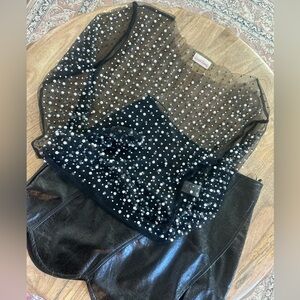 BeachBunny black sheer top